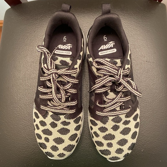 Avia Memory Foam Leopard Print Sneakers Size 6 - Picture 3 of 4